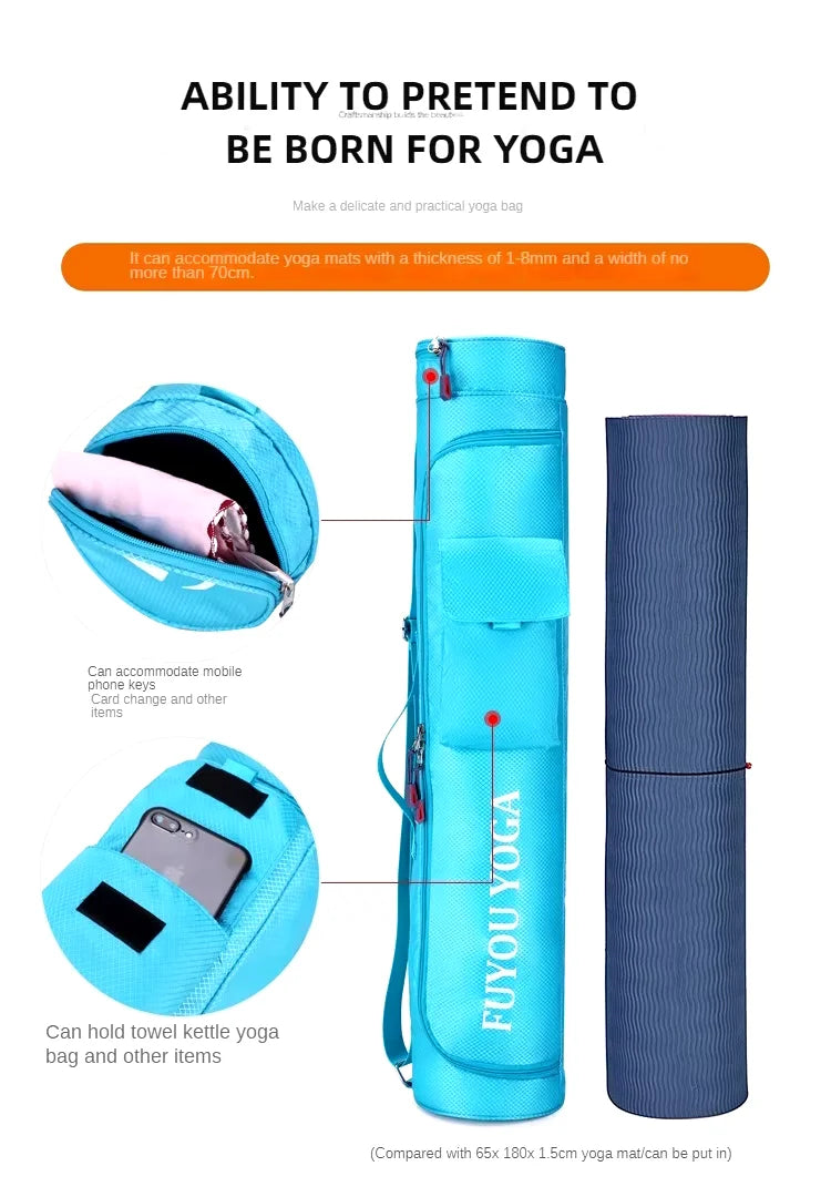 Multifunction Pocket Sports Bag Large Capacity Yoga Mat Carrier Case Carrier Knapsack Yoga Mat Bag Fitness Bag Yoga Mat Holder