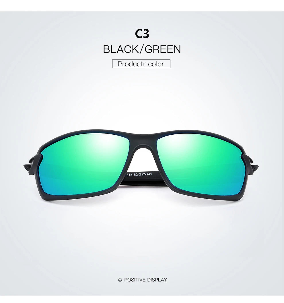 New Men Polarized Sunglasses Brand Designer Square Sports Sun Glasses Male Driving Fishing Goggle UV400 Women Travel Eyewear