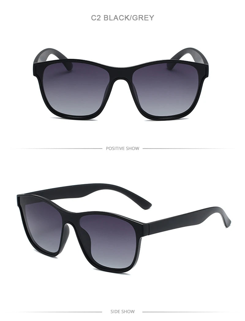 New Fashion Polarized Sunglasses Men Women Luxury Square Black Sun Glasses Male Female Stylish Hiking Driving Shades UV400