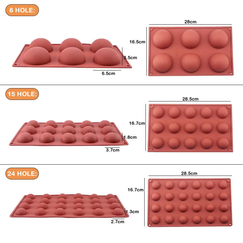 Silicone Donut Maker 3D DIY Baking Pastry Cookie Chocolate Round Mold Muffin Cake Mould Dessert Handmade Kitchen Cooking Tools