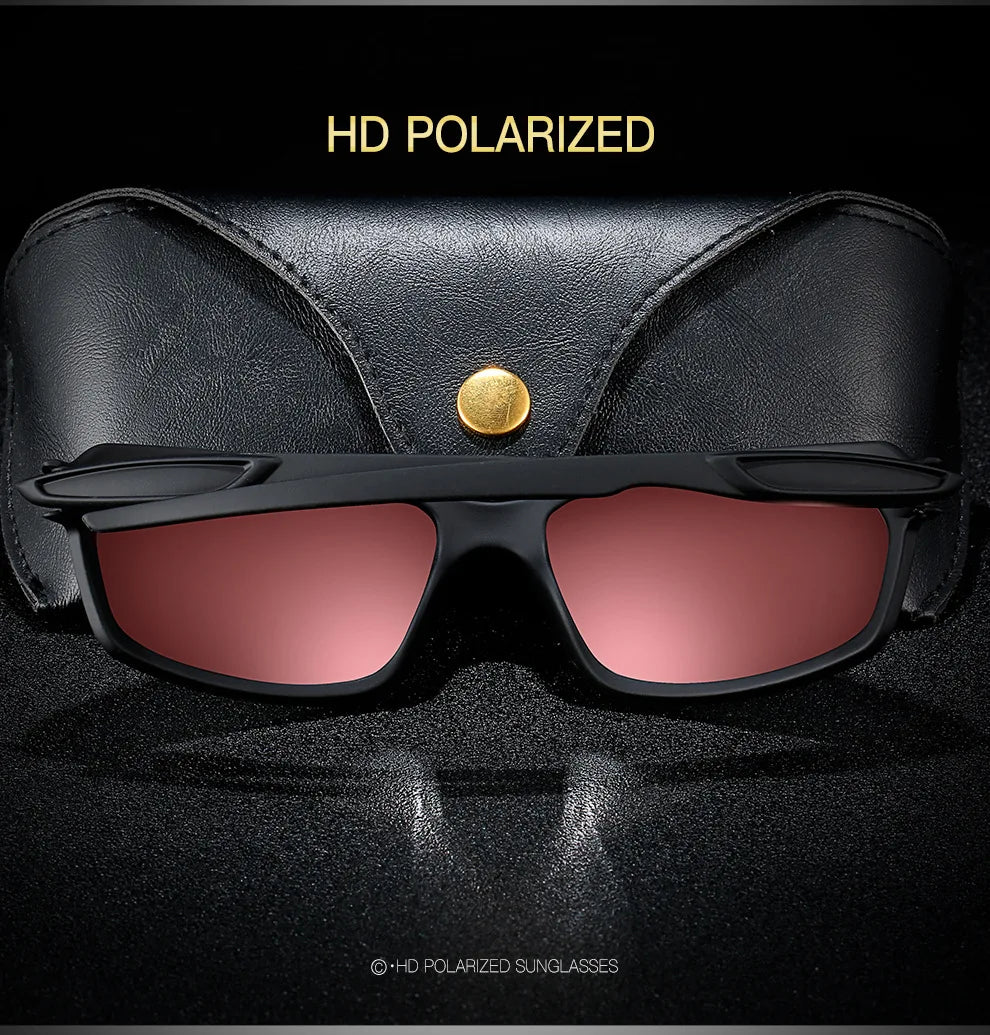 New Men Polarized Sunglasses Brand Designer Square Sports Sun Glasses Male Driving Fishing Goggle UV400 Women Travel Eyewear