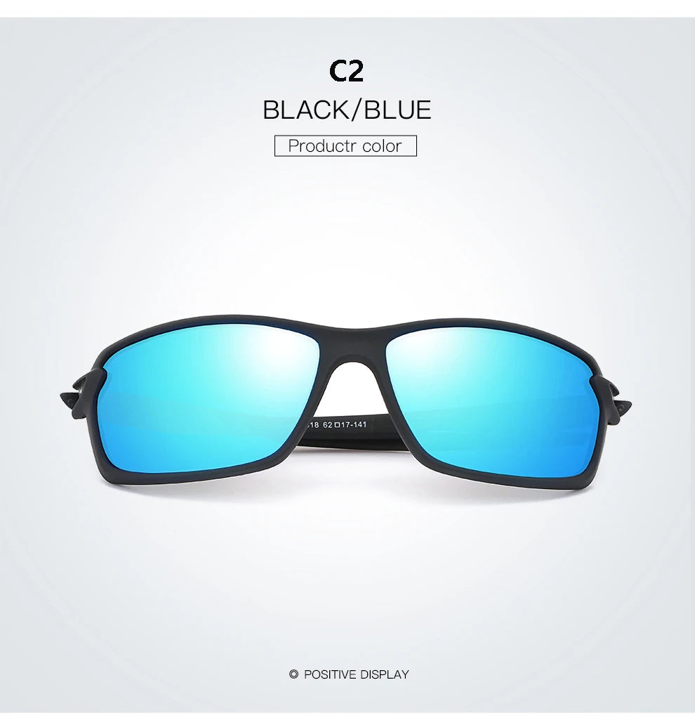 New Men Polarized Sunglasses Brand Designer Square Sports Sun Glasses Male Driving Fishing Goggle UV400 Women Travel Eyewear
