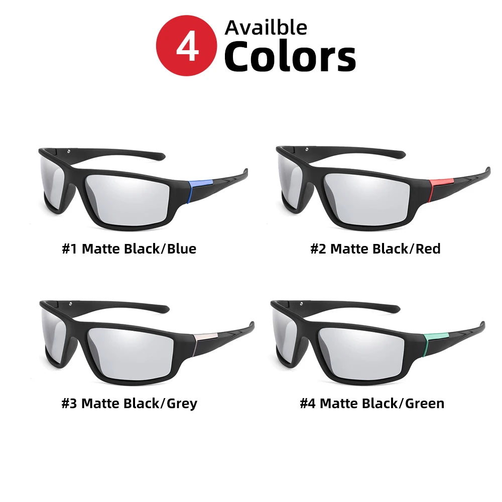 VIVIBEE Men Photochromic Sunglasses Black Sports Goggles Women Color Changing Polarized Driving 2025 Discoloration Sun Glasses