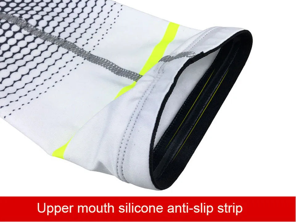 1 Pair Cool Men Cycling Running Bicycle UV Sun Protection Cuff Cover Protective Arm Sleeve Bike Sport Arm Warmers Sleeves