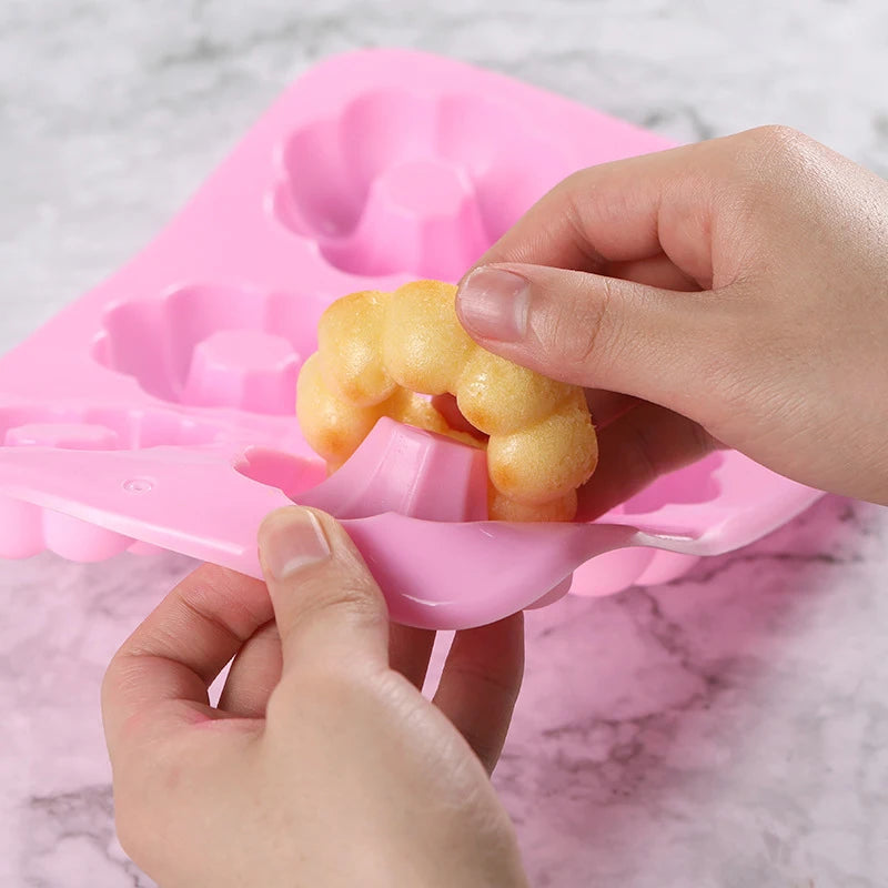 Silicone Donut Maker 3D DIY Baking Pastry Cookie Chocolate Round Mold Muffin Cake Mould Dessert Handmade Kitchen Cooking Tools
