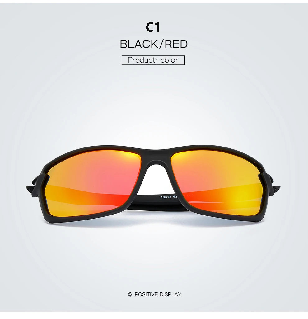 New Men Polarized Sunglasses Brand Designer Square Sports Sun Glasses Male Driving Fishing Goggle UV400 Women Travel Eyewear