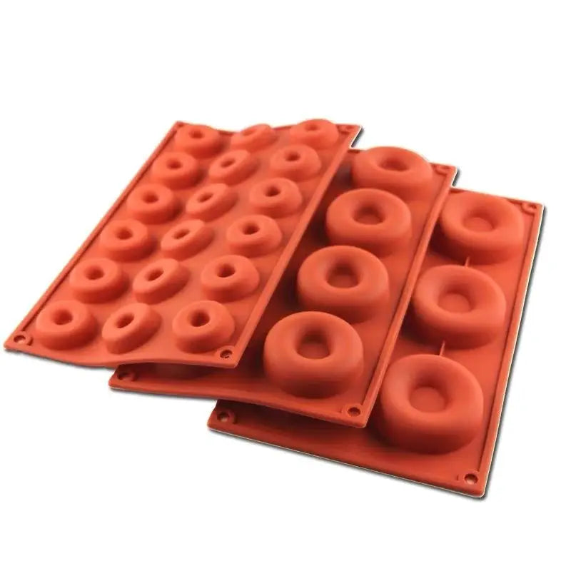 Silicone Donut Maker 3D DIY Baking Pastry Cookie Chocolate Round Mold Muffin Cake Mould Dessert Handmade Kitchen Cooking Tools