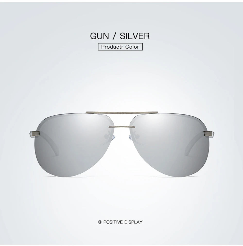 New Polarized Men Sunglasses Classic Driving Sun Glasses Metal Frame Mirror Lens Sunglasses Men/Women