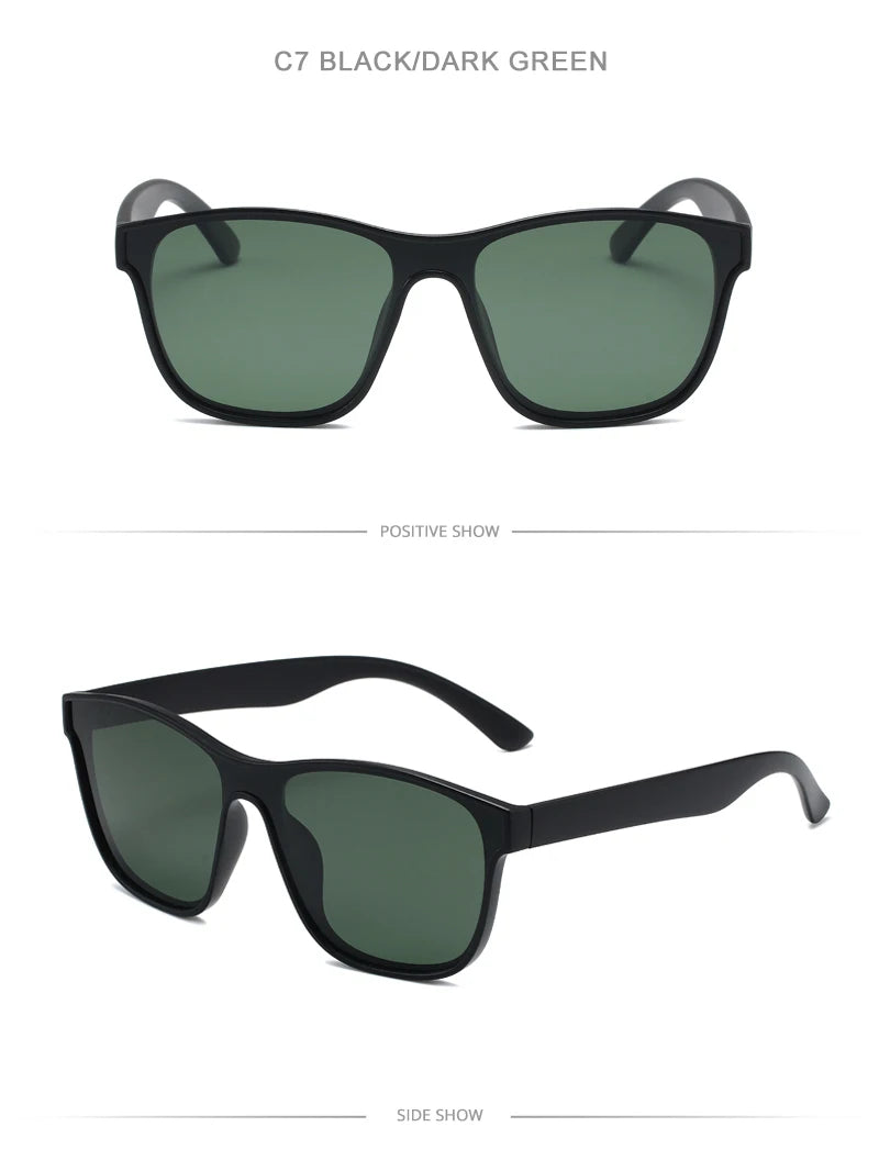 New Fashion Polarized Sunglasses Men Women Luxury Square Black Sun Glasses Male Female Stylish Hiking Driving Shades UV400