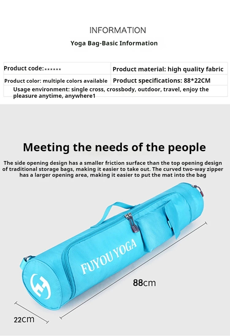 Multifunction Pocket Sports Bag Large Capacity Yoga Mat Carrier Case Carrier Knapsack Yoga Mat Bag Fitness Bag Yoga Mat Holder