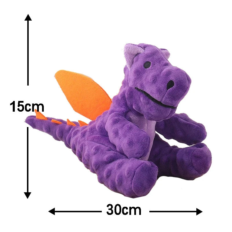 Pet Plush Toy Cat Dog Interactive Teething Toy Animals Bite Resistant Interactive Squeaky Pet Dog Teeth Cleaning Chew Toy