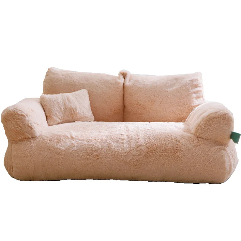 YOKEE Luxury Cat Bed Super Soft Warm Sofa for Small Dogs Detachable Washable Non-slip Kitten Puppy Sleeping House Pet Supplies
