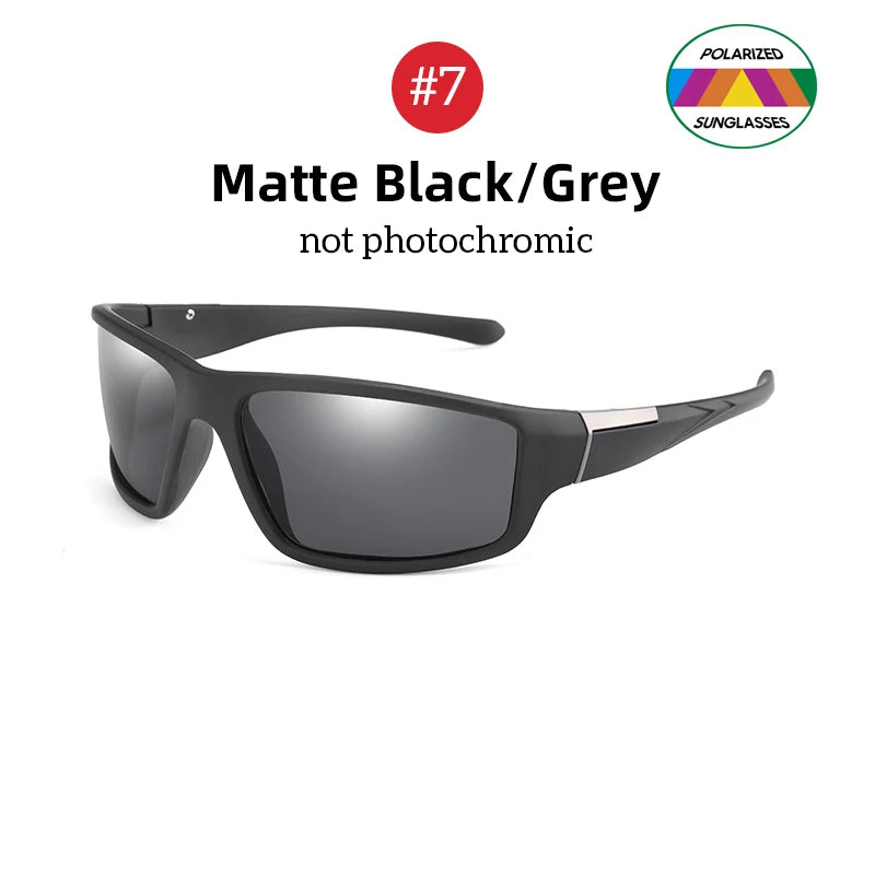 VIVIBEE Men Photochromic Sunglasses Black Sports Goggles Women Color Changing Polarized Driving 2025 Discoloration Sun Glasses
