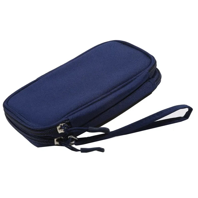 Data Cable Storage Bag Waterproof Portable Carry Case Layers Storage Bag Travel Organizer Bag for Cable Cord USB Charger