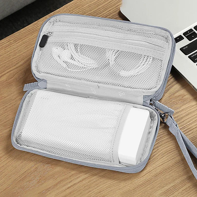 Data Cable Storage Bag Waterproof Portable Carry Case Layers Storage Bag Travel Organizer Bag for Cable Cord USB Charger