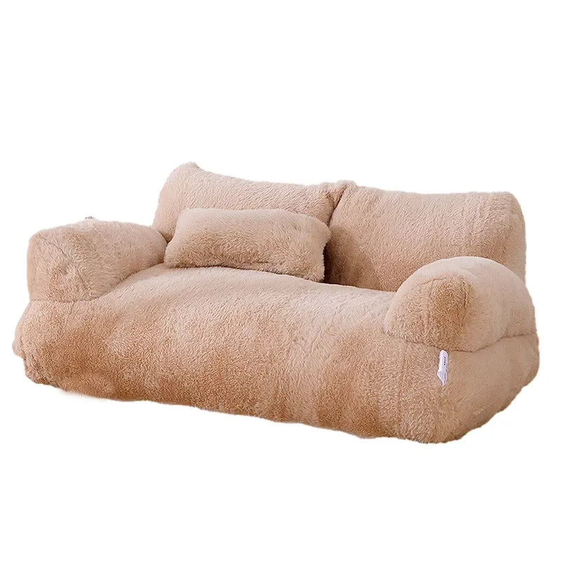 YOKEE Luxury Cat Bed Super Soft Warm Sofa for Small Dogs Detachable Washable Non-slip Kitten Puppy Sleeping House Pet Supplies