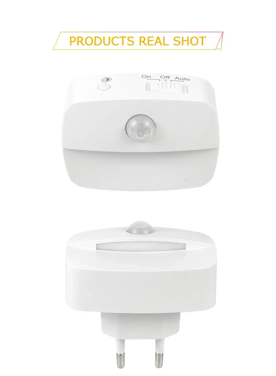 Plug in Night Light with Motion Sensor and Dusk to Dawn Sensor Mini LED Nightlight Adjustable Brightness for Bathroom Hallway