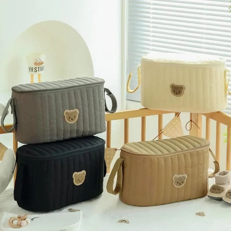 Baby Diaper Bag Korea Cute Bear Mommy Bag Multifunctional Stroller Nappy Bag Maternity Storage Bags Baby Diaper Organizer
