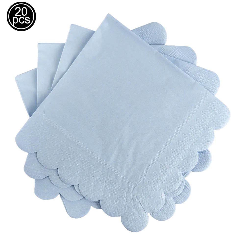 Blue Brown Bear Theme Party Decoration 7"/9"Plate Napkin Cup  DisposableTableware for Baby Shower Bear Theme Birthday Decoration