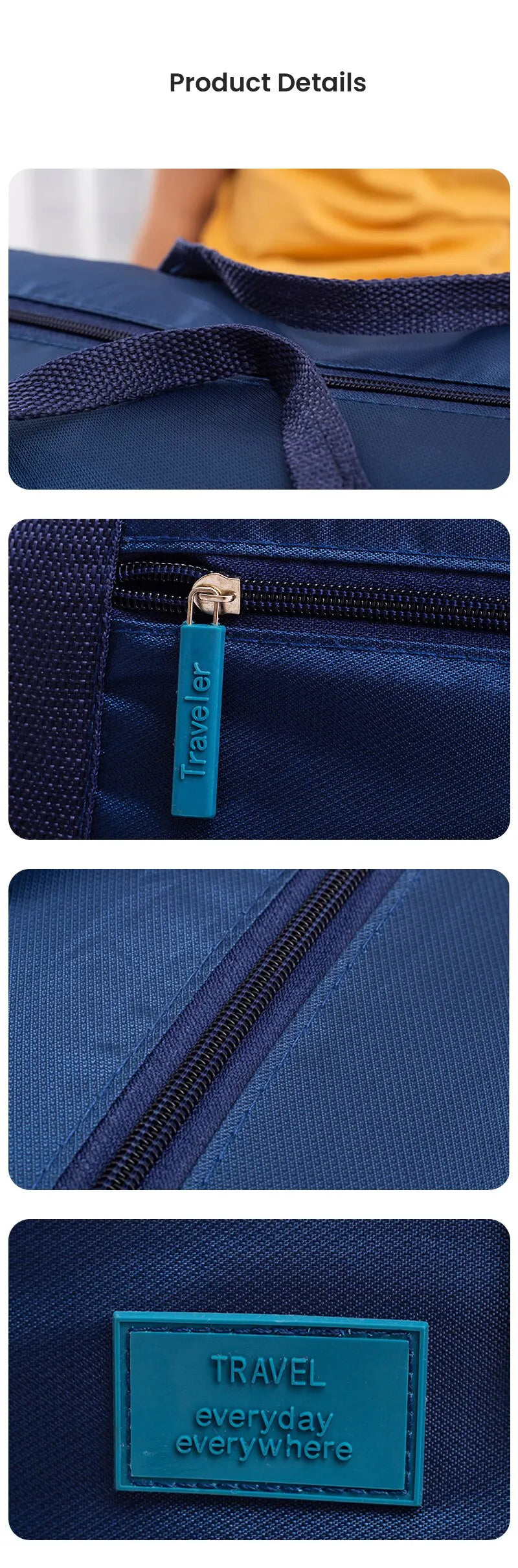 Fashion Travel Duffel Bag Lightweight Foldable Travel Bag for Women and Men Tote Carry On Luggage Bag Weekender Overnight Bag
