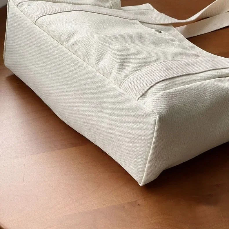 Large Capacity Canvas Tote Bag Suitable for Work Handbag College Student Mori Department Hundreds of Matching Shoulder Commuting