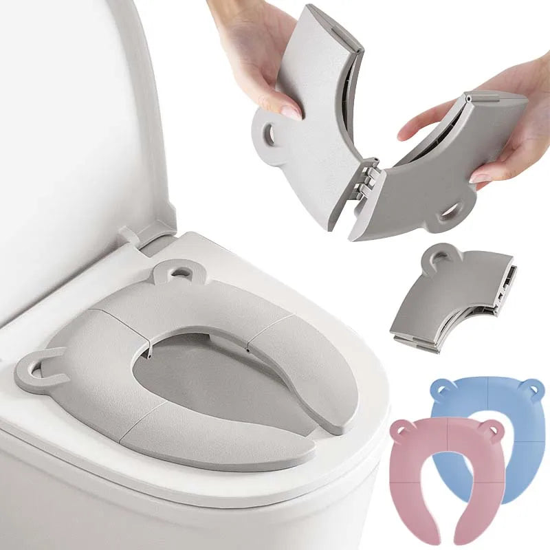 Baby Cartoon Travel Folding Potty Seat Toddler Portable Toilet Training Seat Children Urinal Cushion Children Pot Chair Pad /mat