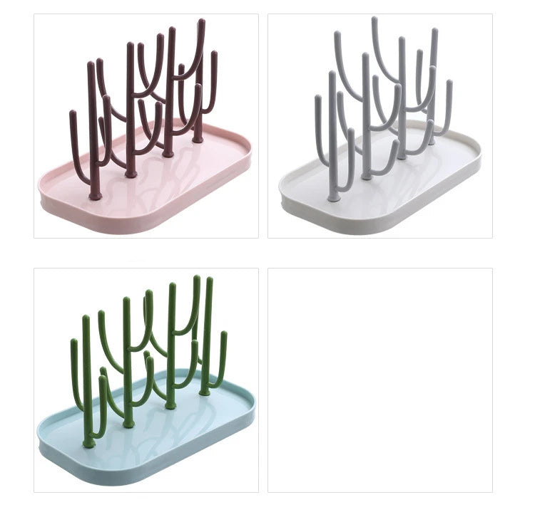 Baby Feeding Bottle Drain Rack Nipple Feeding Cup Holder Storage Drying Rack Cleaning Dryer Drainer Storage Drying Rack