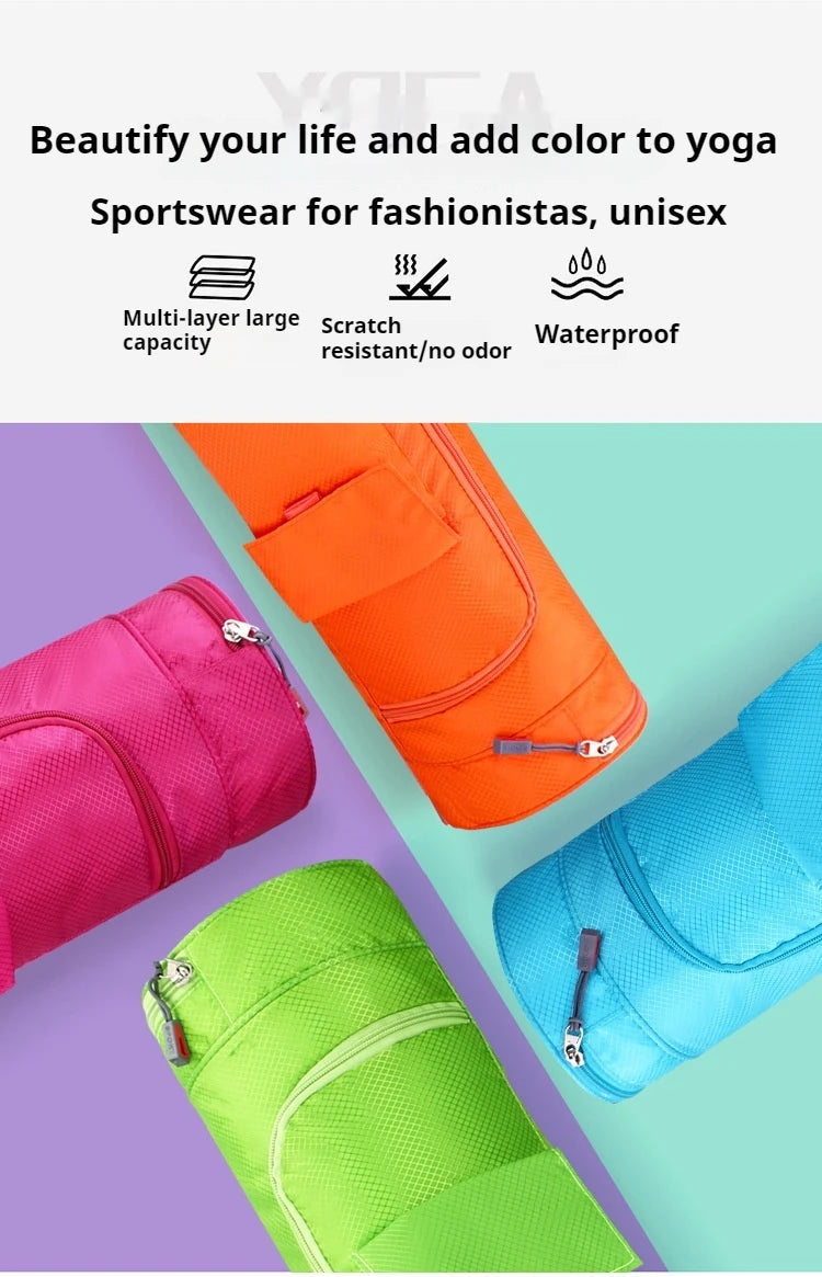 Multifunction Pocket Sports Bag Large Capacity Yoga Mat Carrier Case Carrier Knapsack Yoga Mat Bag Fitness Bag Yoga Mat Holder
