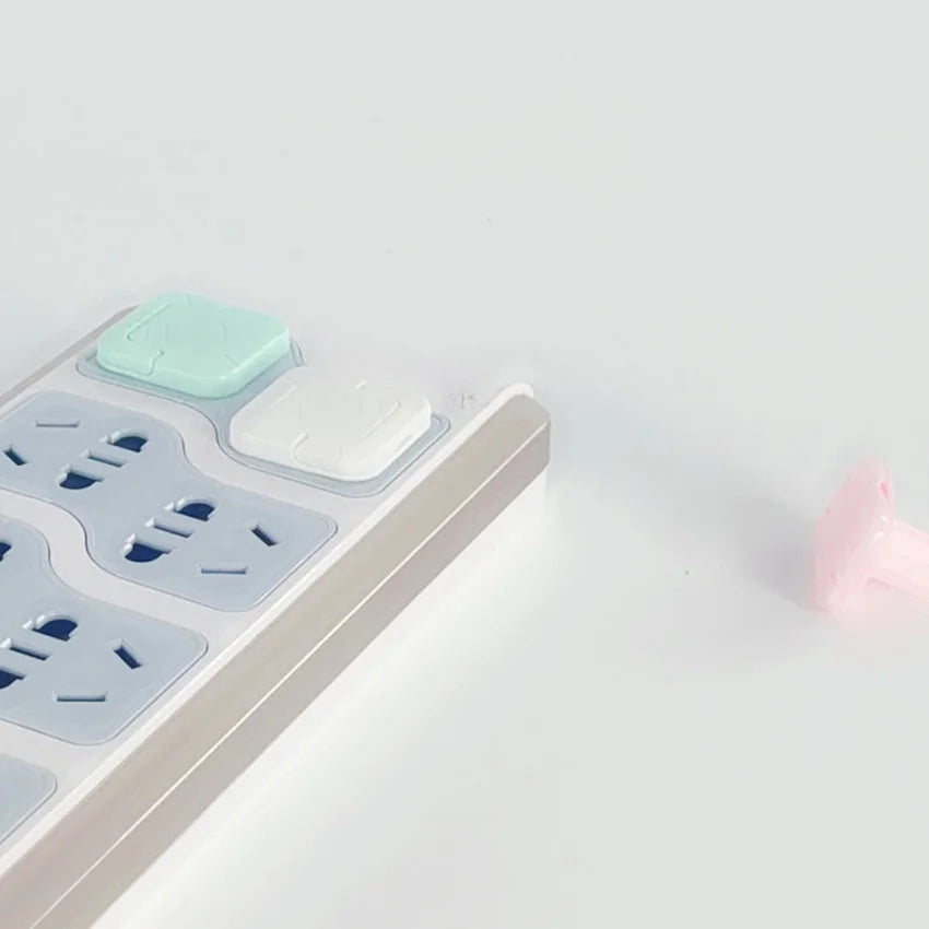 Two-pin Socket Holes Baby Anti-electric Shock Protection Cover Child Switch Socket Electrical Safety Plug Guard Protector Shield