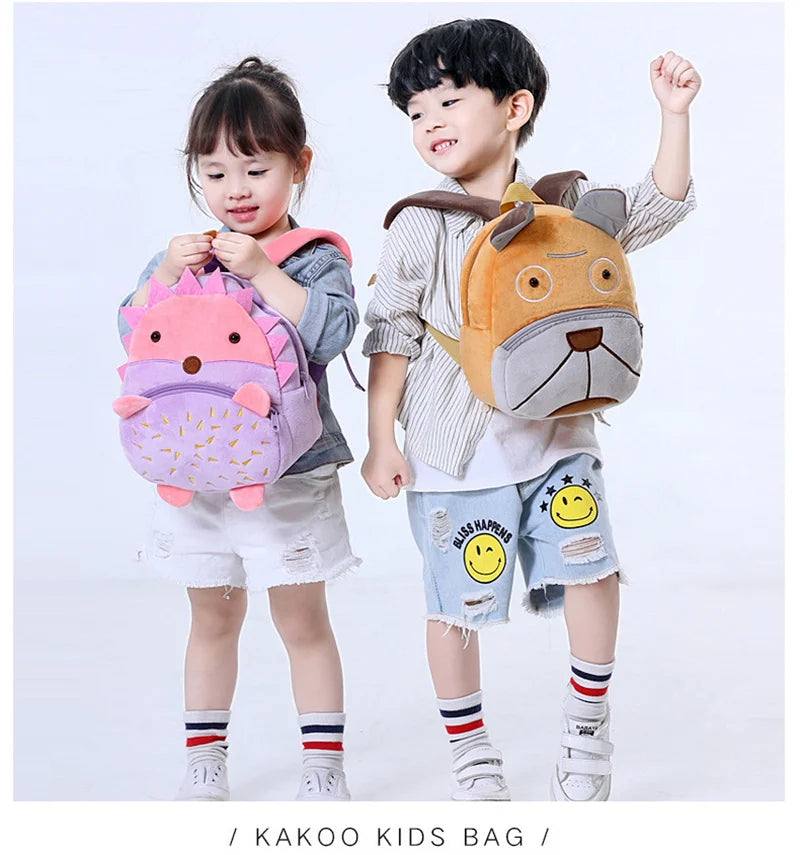 Cartoon Plush Children Backpacks Kindergarten Schoolbag Animal Kids Backpack Children School Bags Girls Boys Backpacks  4
