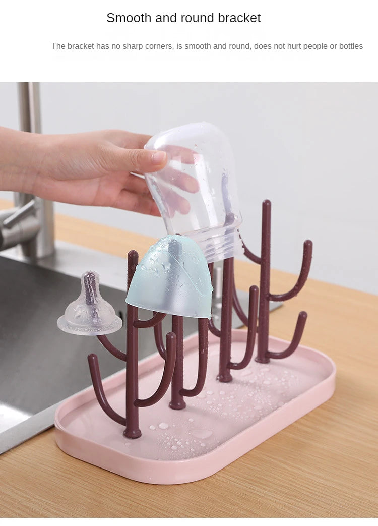 Baby Feeding Bottle Drain Rack Nipple Feeding Cup Holder Storage Drying Rack Cleaning Dryer Drainer Storage Drying Rack