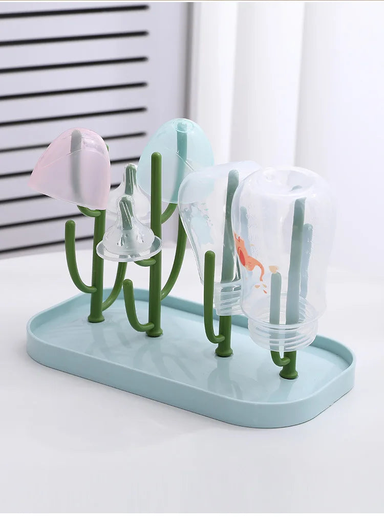 Baby Feeding Bottle Drain Rack Nipple Feeding Cup Holder Storage Drying Rack Cleaning Dryer Drainer Storage Drying Rack