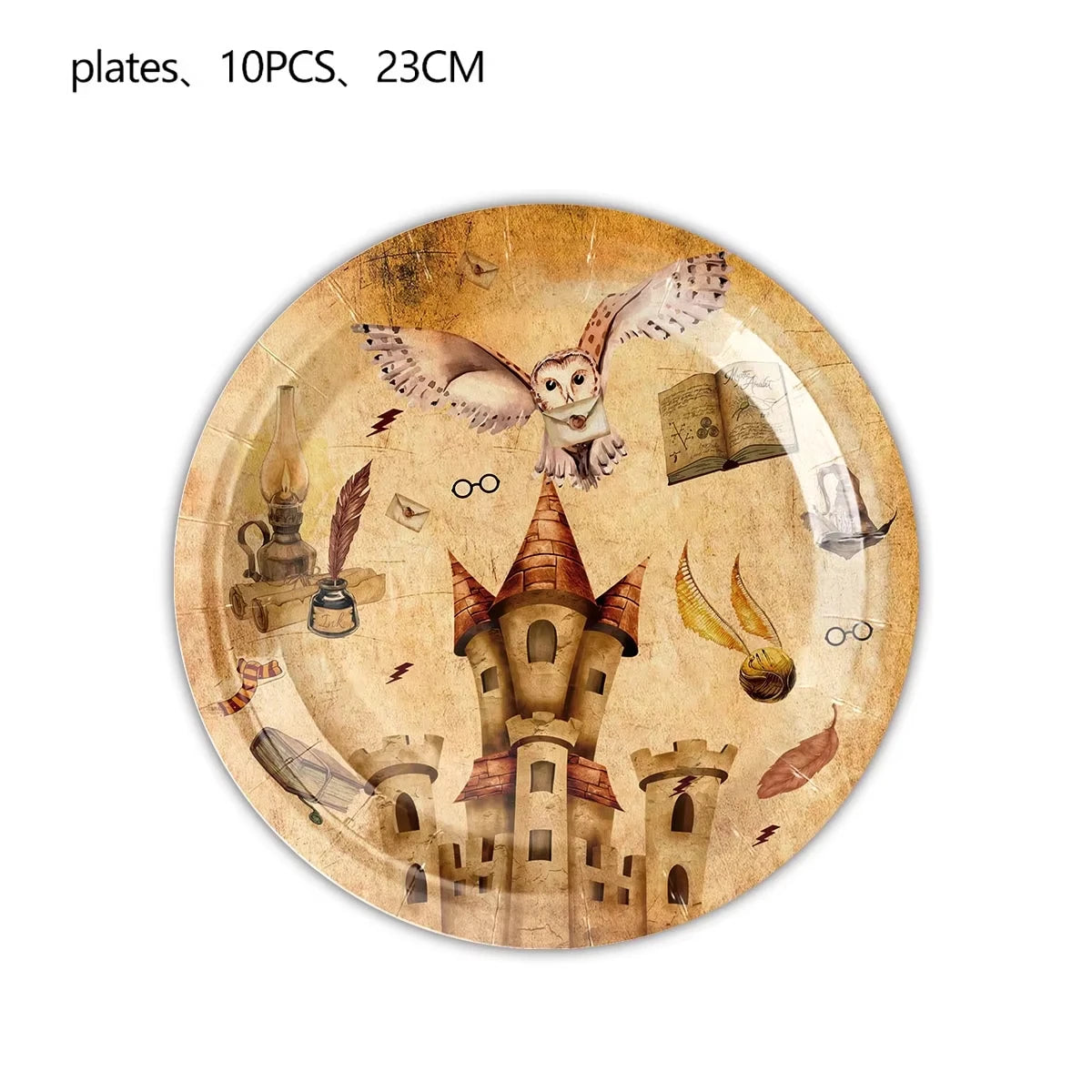 Academy Magic Party Supplies Disposable Tableware Set Paper Cup Plate for Kids Boys Harry Potter Birthday Party Decorations