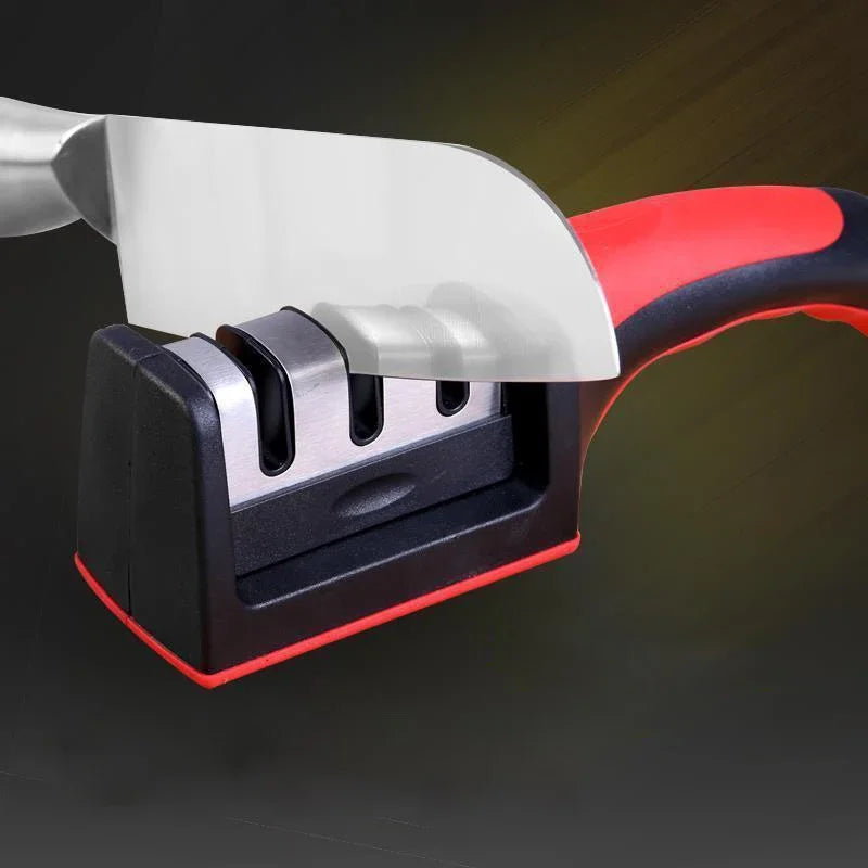 Level 3 Quick Sharpening Tool Knife Sharpener With Anti-slip Base Kitchen Accessory Small Tools Stone Knives Accessories Dining