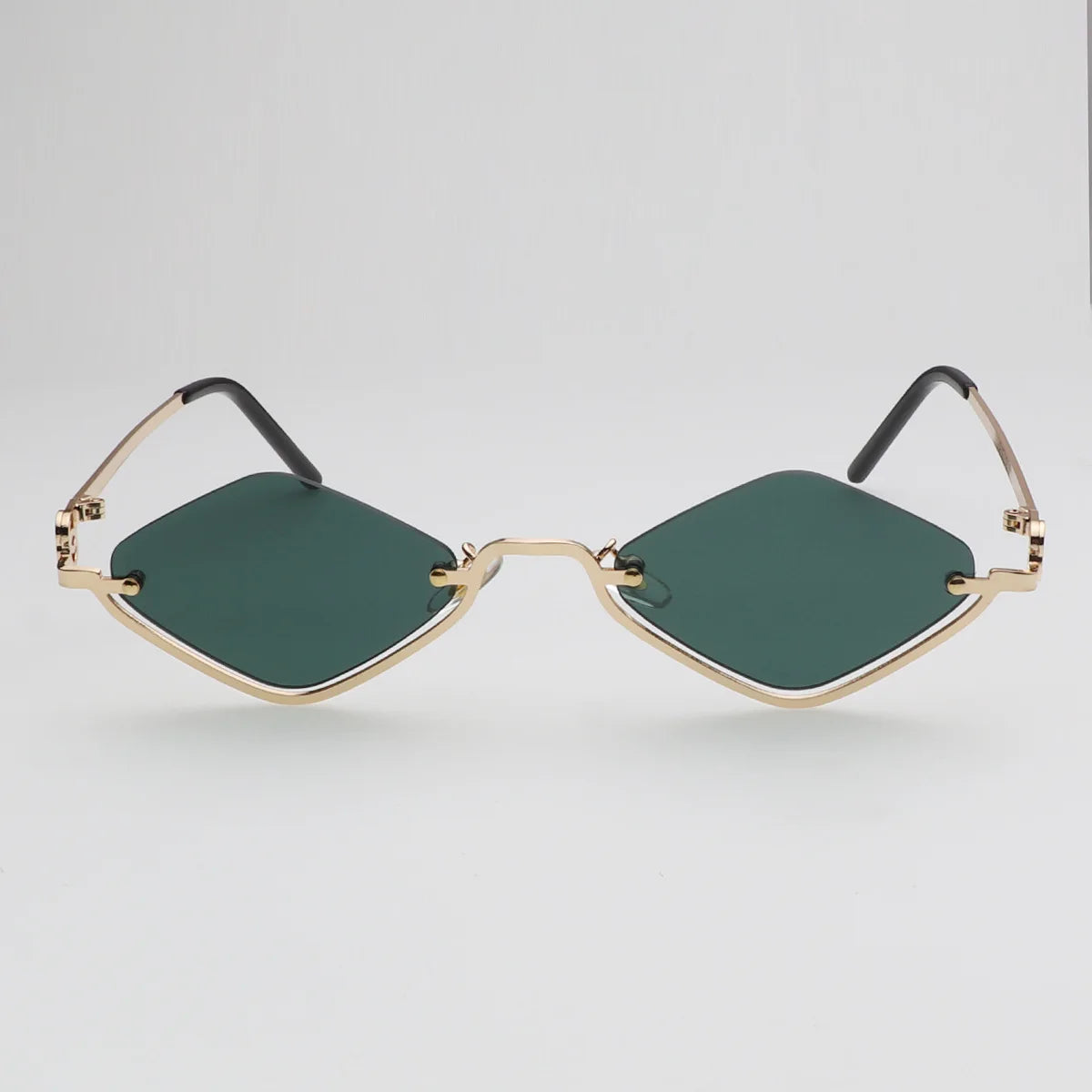 Fashion Small Polygonal Sunglasses Women Luxury Brand Metal Half Frame Sun Glasses Ladies Hipster sexy Cat Eye Shades Vintage