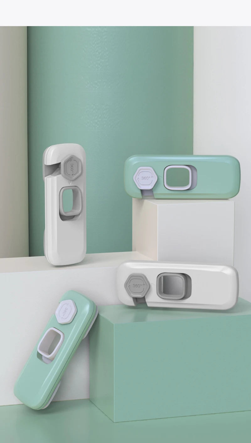 3Pcs Home Refrigerator Lock Fridge Freezer Door Catch Lock Toddler Kids Child Cabinet Safety Lock For Baby Safety Child Lock