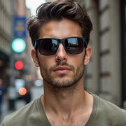 Classic Fashion Square Polarized Sunglasses Men Vintage Plastic Male Sun Glasses Women Stylish Black Outdoor Sports Shades UV400