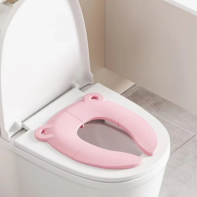 Baby Cartoon Travel Folding Potty Seat Toddler Portable Toilet Training Seat Children Urinal Cushion Children Pot Chair Pad /mat