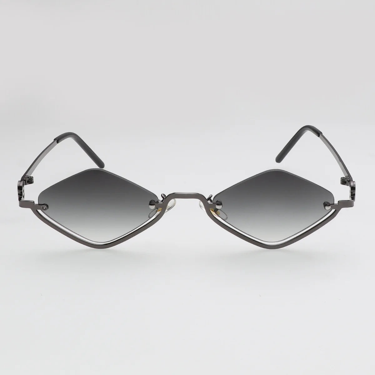 Fashion Small Polygonal Sunglasses Women Luxury Brand Metal Half Frame Sun Glasses Ladies Hipster sexy Cat Eye Shades Vintage