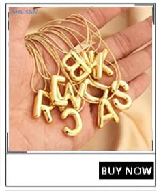MHS.SUN Gold Plated Balloon 26 Letter Necklaces Copper Zircon Bubble Initial Pendant Chunky Women Personality Chain Jewelry