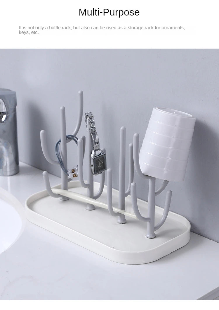 Baby Feeding Bottle Drain Rack Nipple Feeding Cup Holder Storage Drying Rack Cleaning Dryer Drainer Storage Drying Rack
