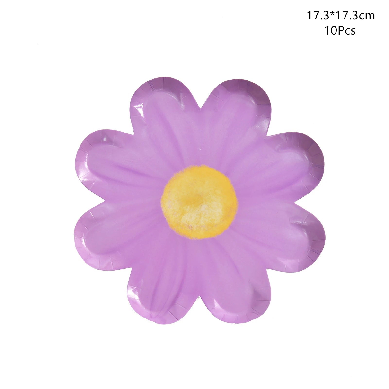 Disposable Daisy Paper Plate Flower Meal Plate Picnic Cake Plates Birthday Theme Party Decoration