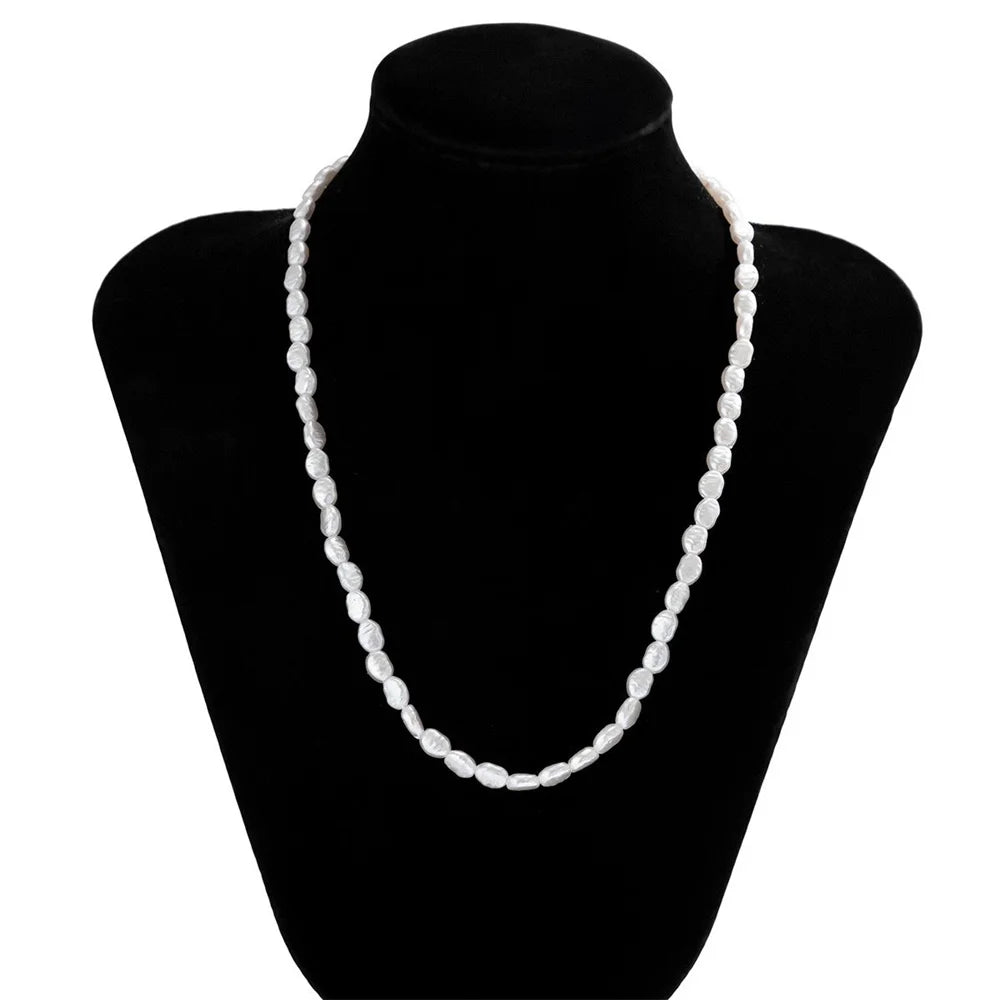 Baroque Alien Pearl Necklace Men's And woman Trendy and High end Necklace Collar Chain Accessories