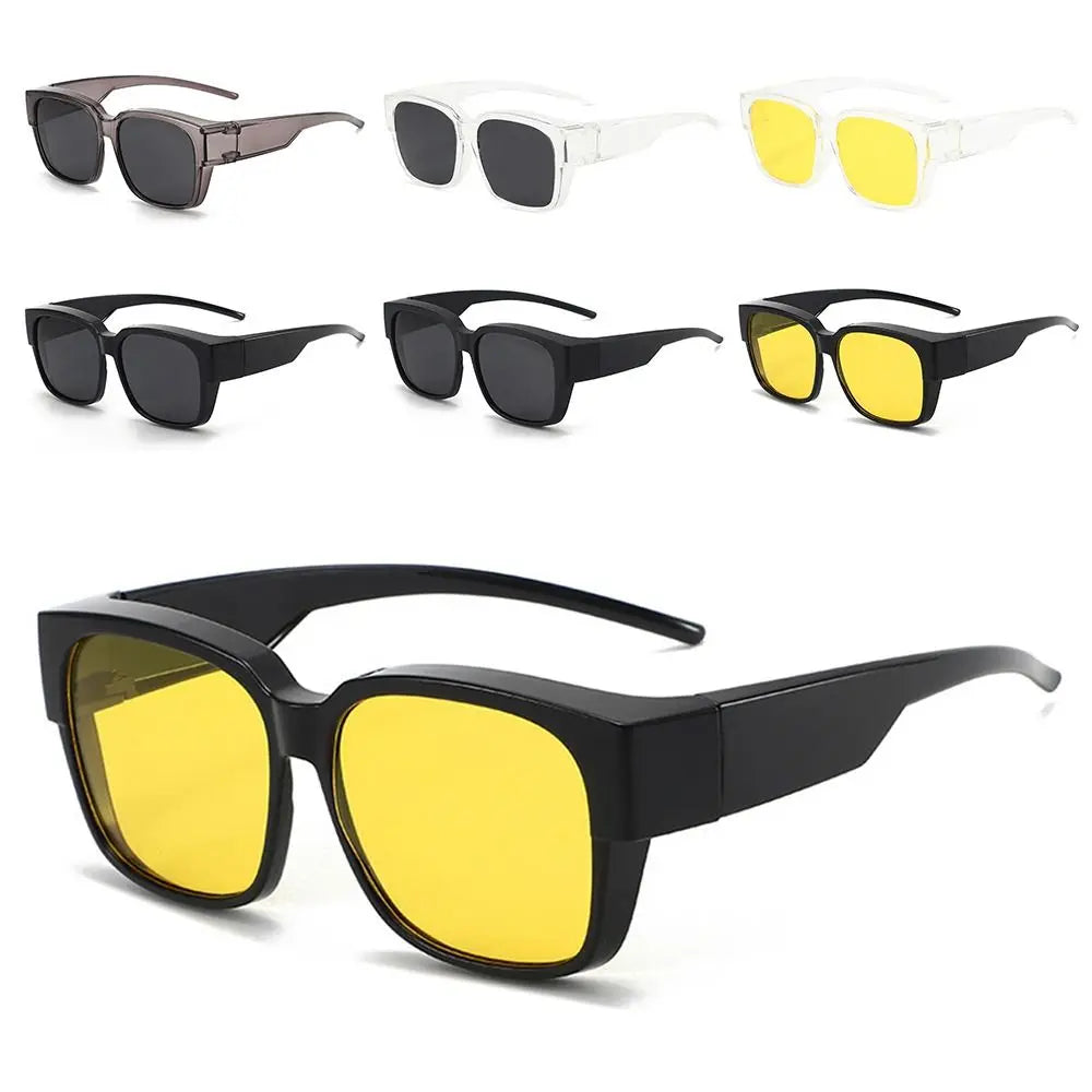 UV Protection That Can Be Worn over Other Glasses Square Shades Wrap Around Polarized Fit Over Glasses Sunglasses