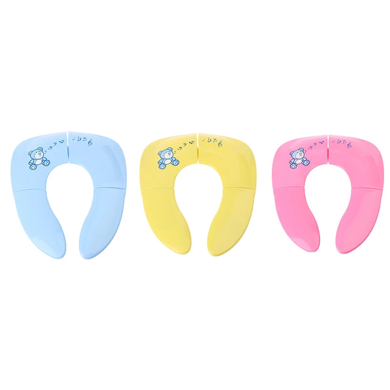 Baby Travel Folding Potty Seat Toddler Portable Toilet Training Seat Kids Travel Potty Seat Pad Urine Assistant Cushion