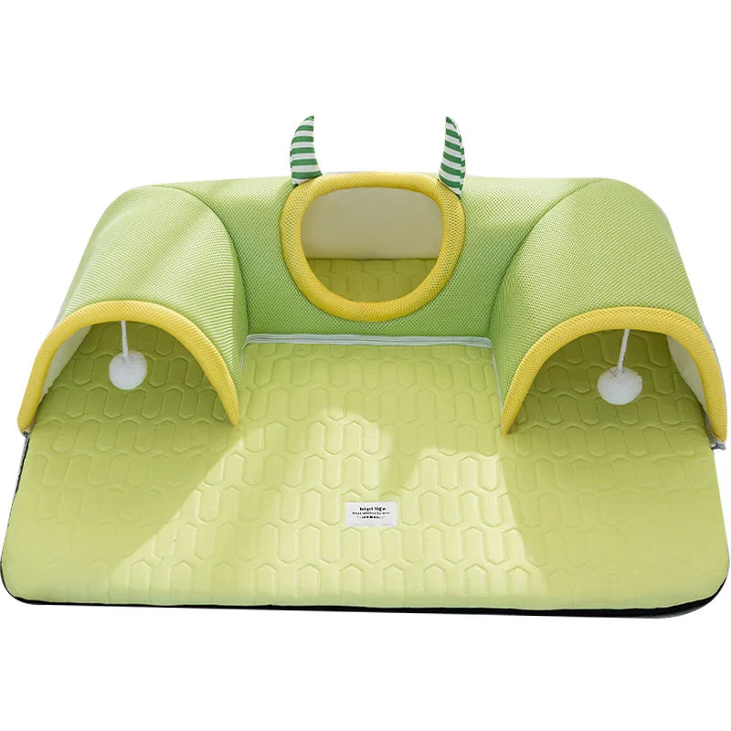 Spring and Summer Breathable Monster Cat Bed Four Season Universal Cat Nest Cat Tunnel Sleeping Pet Nest Cat Mat Cat Accessories
