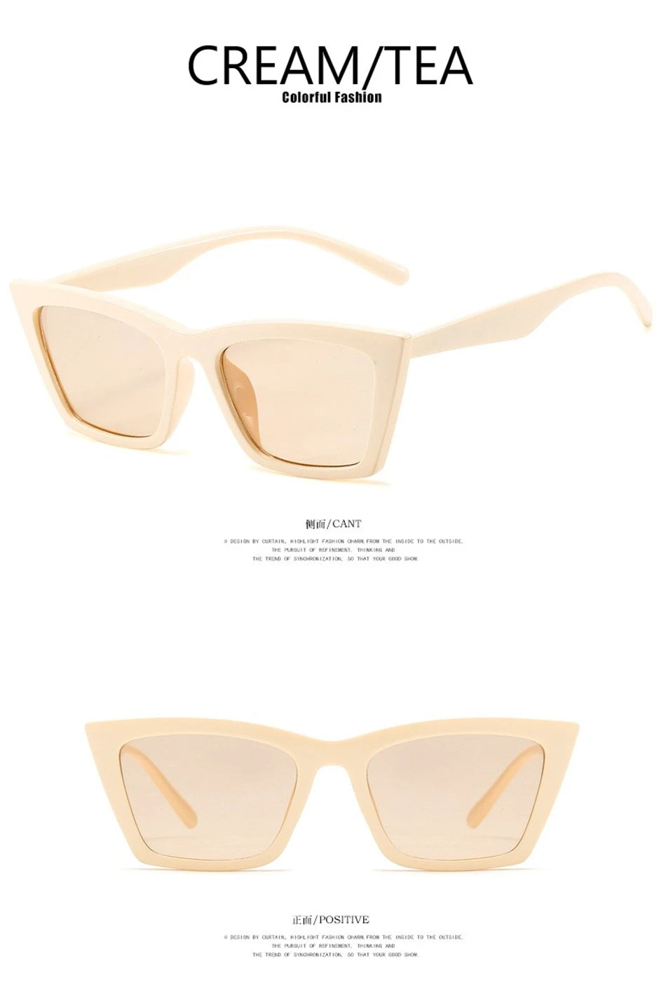 INS Vintage Cat Eye Sunglasses Women Square Small Frame Sun Glasses Female Brand Designer Retro Shades Fashion Oculos De Sol