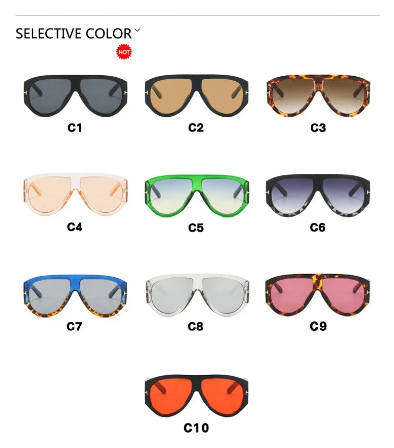 New Vintage Woman Oval Shape Sunglasses Brand Designer Sun Glasses Trendy Street Shoot Shades Eyewear UV400 Gafas De Sol