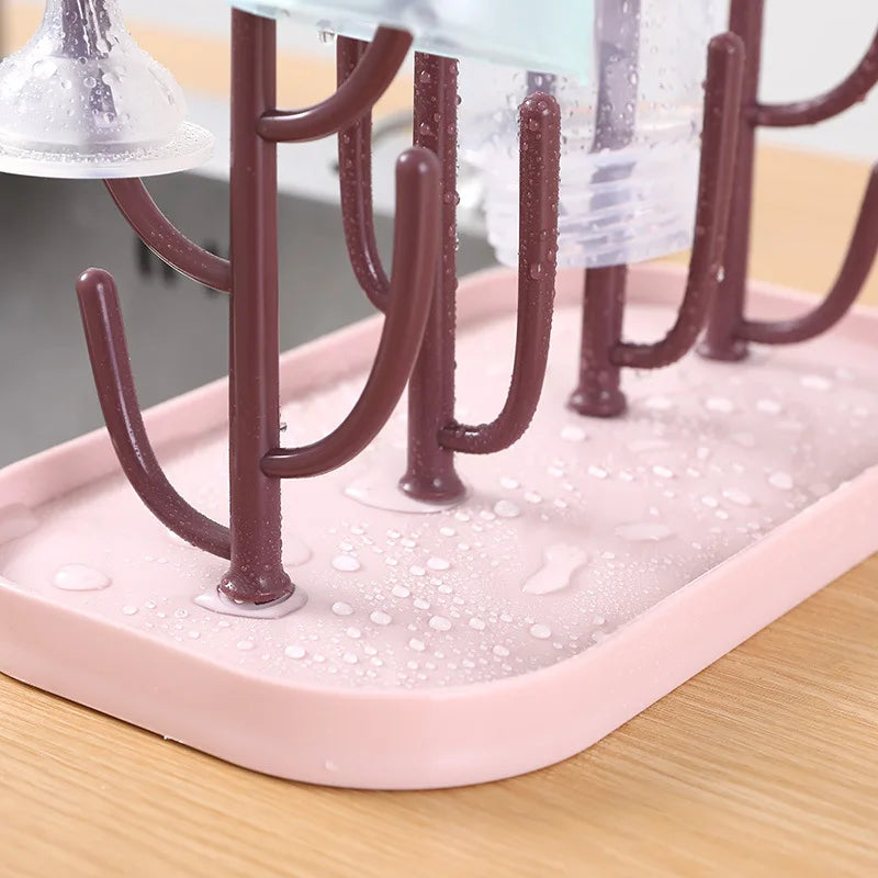 Baby Feeding Bottle Drain Rack Nipple Feeding Cup Holder Storage Drying Rack Cleaning Dryer Drainer Storage Drying Rack