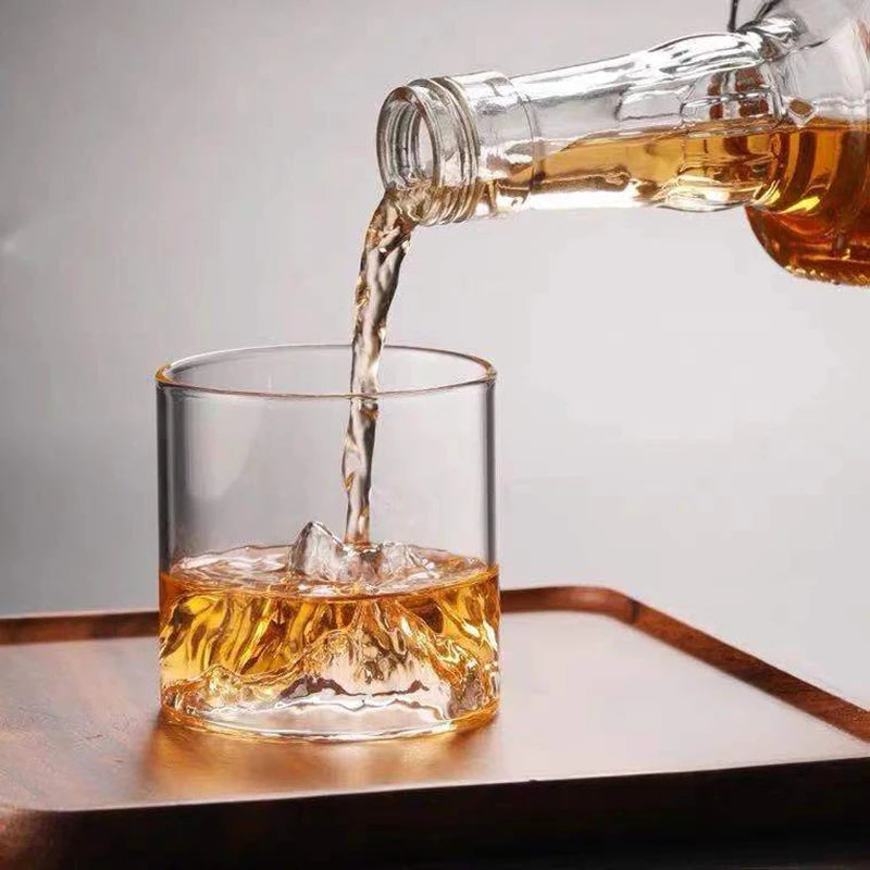 Water Cup Japanese Mountain Whiskey Glass 200/300ML Transparent Multipurpose Glass Bar Party Drinkware High Appearance Water Cup